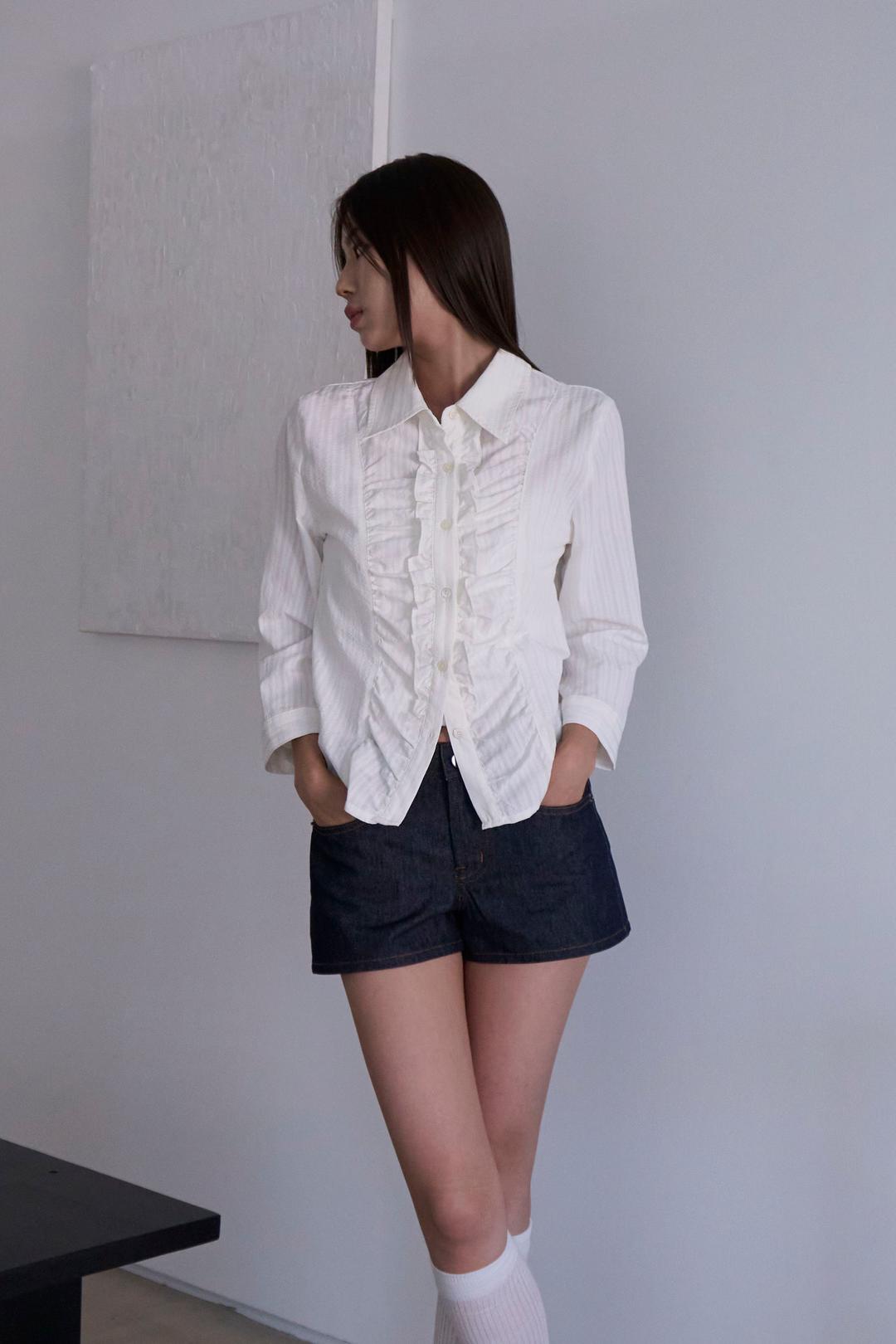 랩트 French Frill Capri Shirt (2c)