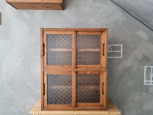 미닫이 찬장 그릇장 2단