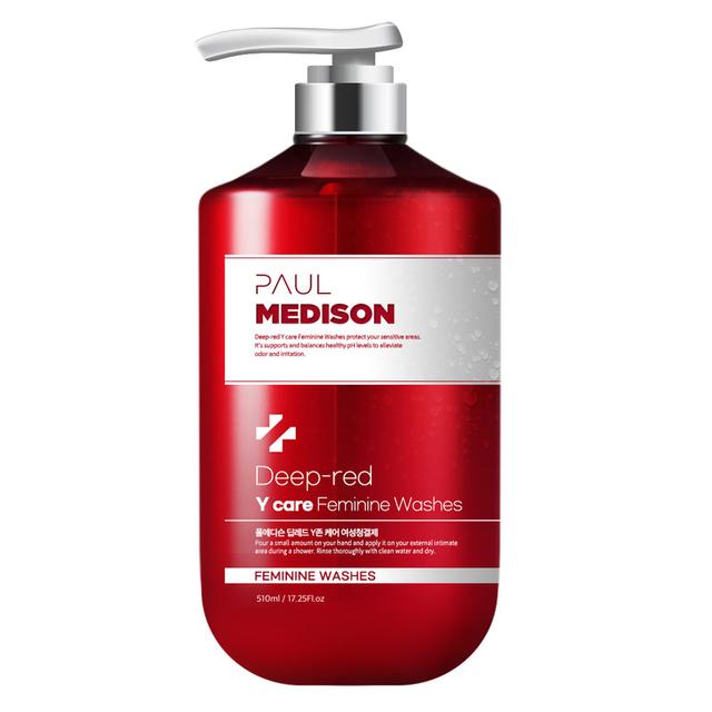 폴메디슨 딥레드 여성청결제 여성세정제 저자극 약산성 Y존 케어 510ml, 1개