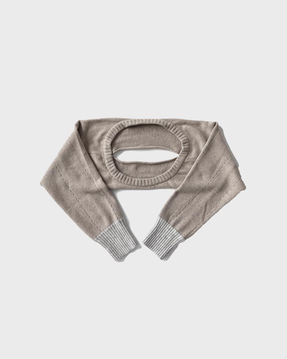 Slit Knit Bolero (Beige)