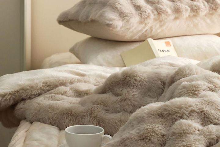 NEW 레브 30mm 밍크 극세사 차렵이불 세트 SS/Q/K 3colors