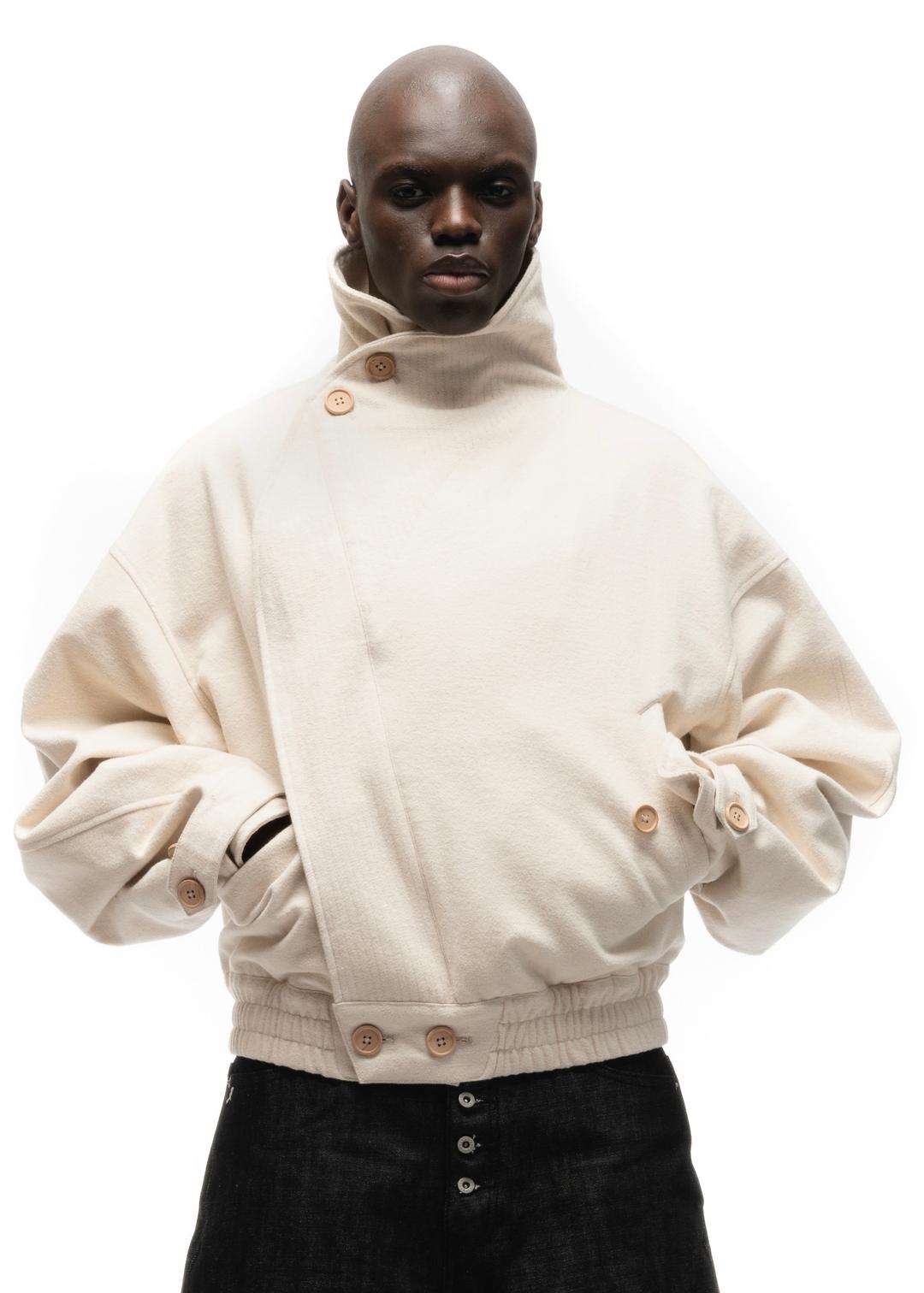 MOLESKIN JACKET WHITE - SMALL