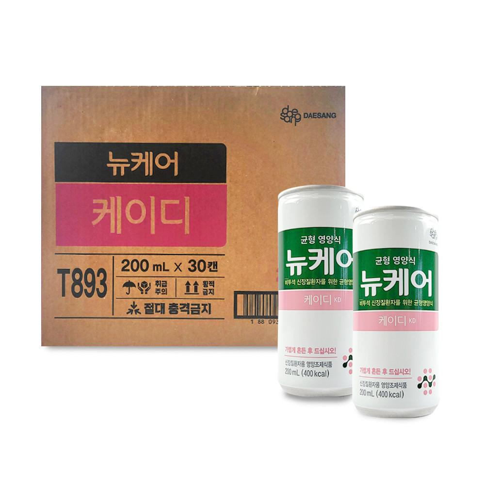 대상웰라이프 뉴케어 케이디 비투석 신장질환자용 균형영양식 200ml x 30캔