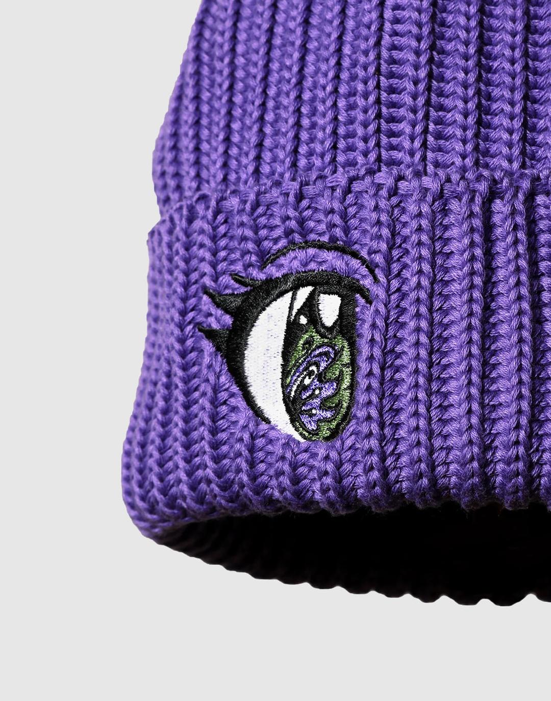 Watch Cap - Kt Eyes Emb. (Purple)