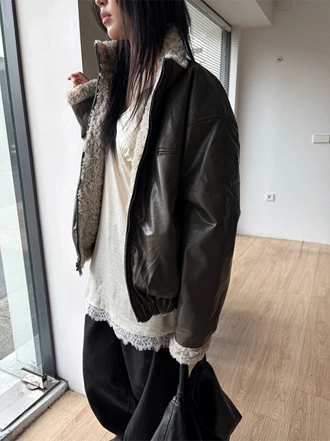 reversible fur mustang (2color)