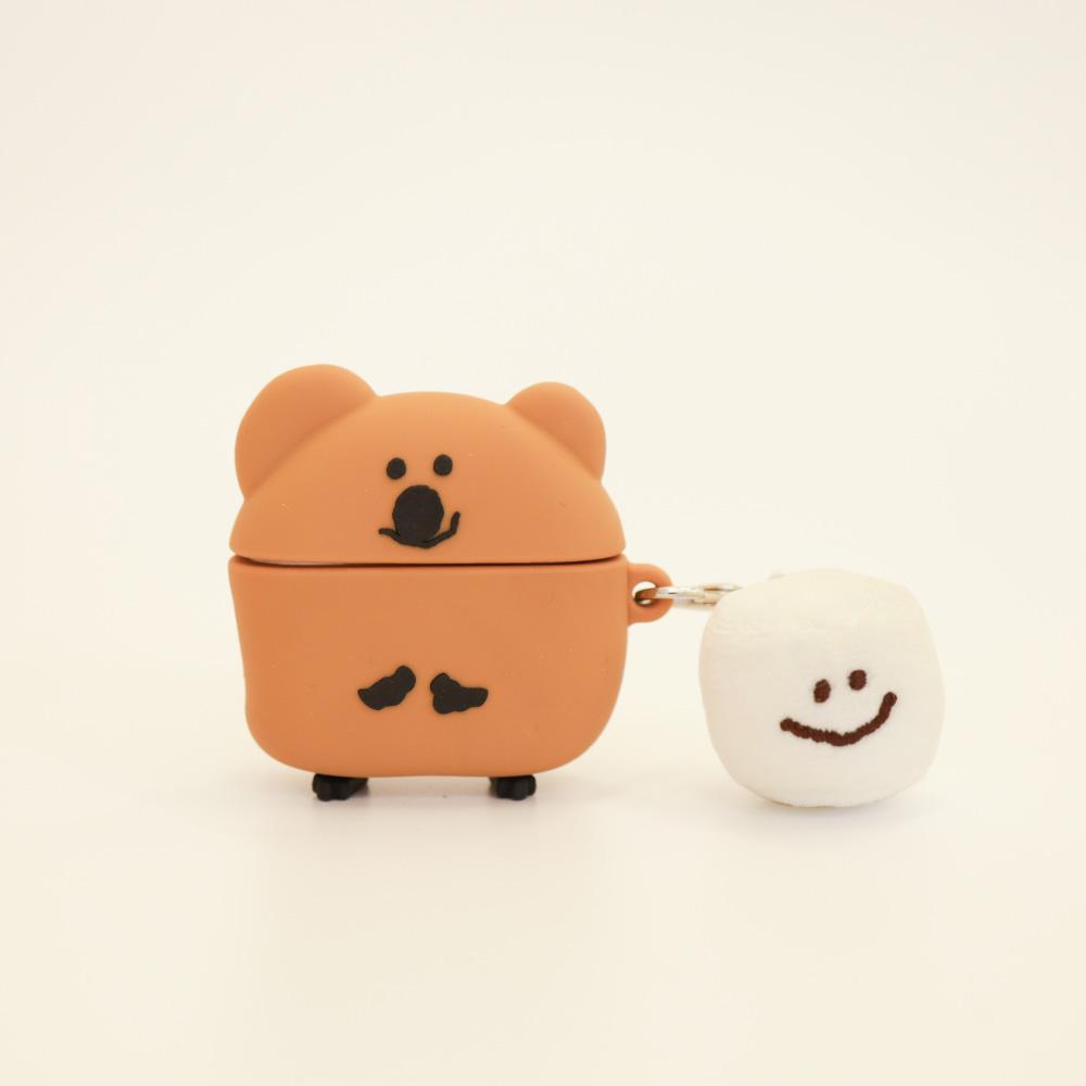 [Set] Happy Feet 쿼카pod 에어팟케이스+Tiny Marsh 키링
