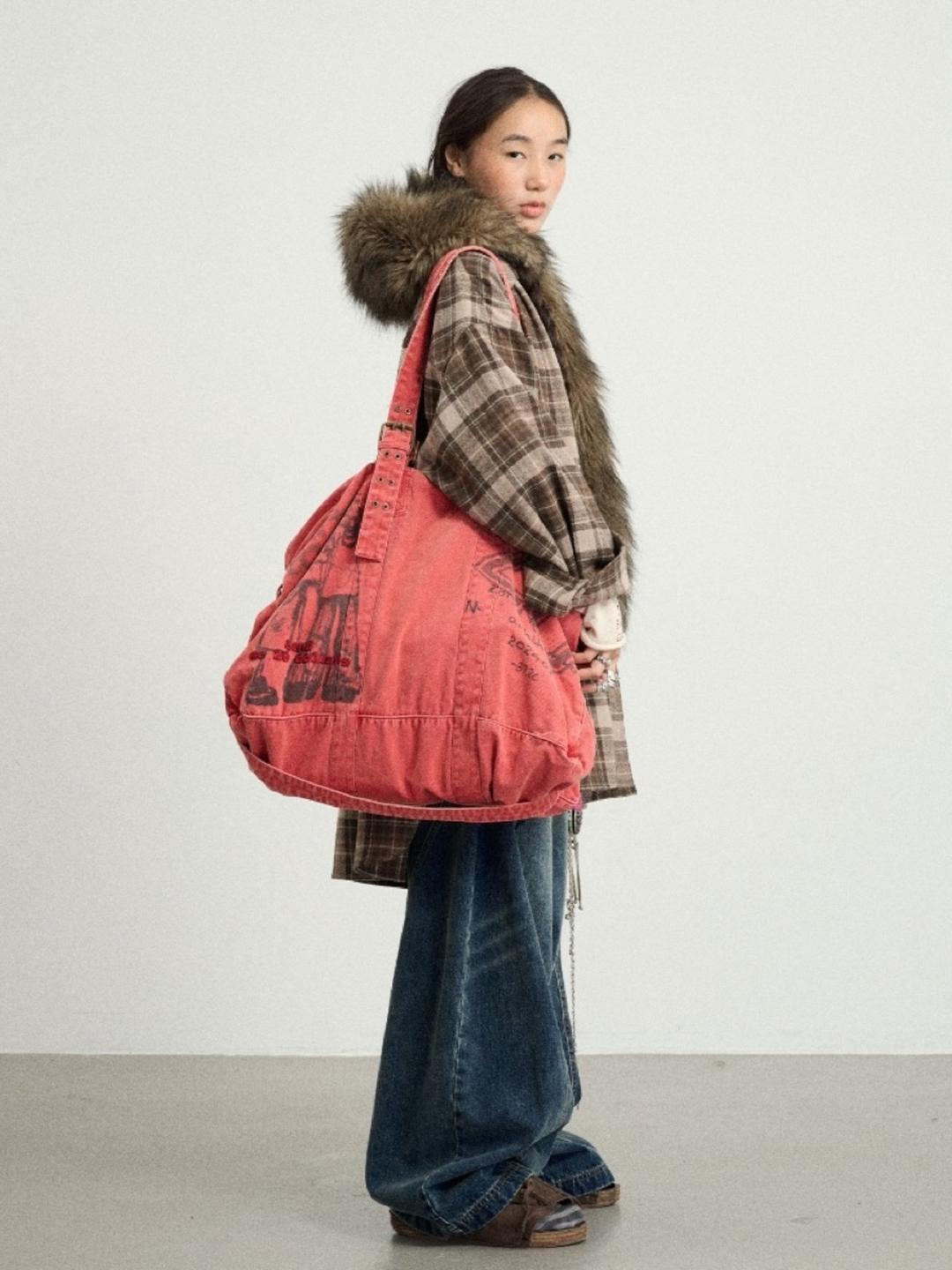 ACHIHARA Cat Eye Canvas Bag (3color)