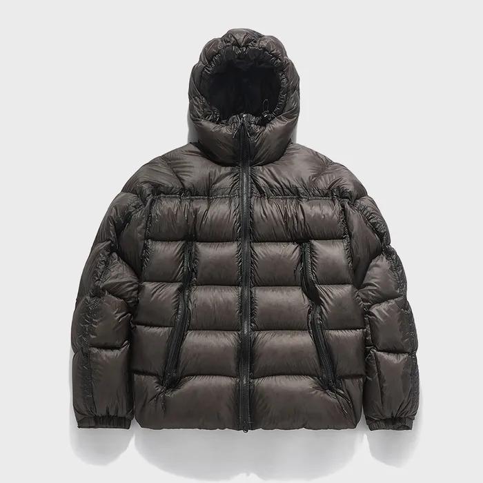 LS HOODED DOWN JUMPER / BLACK