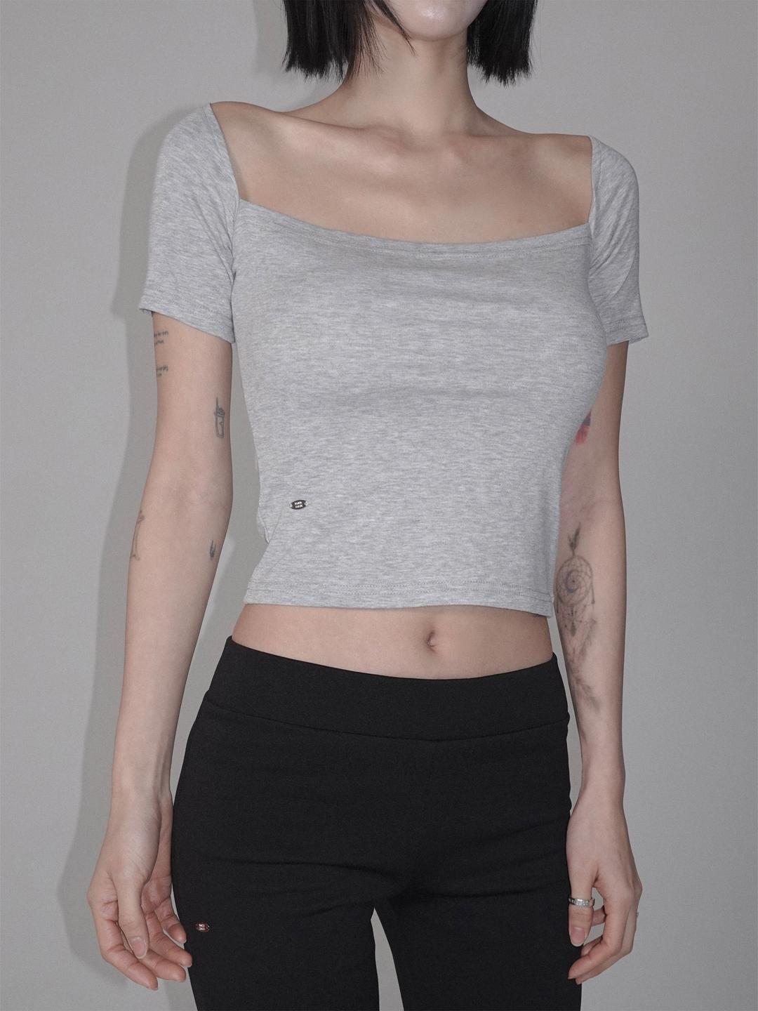 Organic Deep Square Neck - Short Sleeve