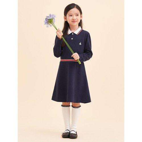 피케 베이직 원피스  네이비 (BI3771GE1R)