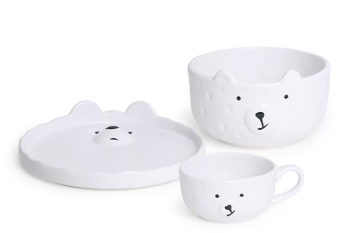 북극곰 브런치세트 C (브런치접시 1개+샐러드볼1개+커피잔1개)