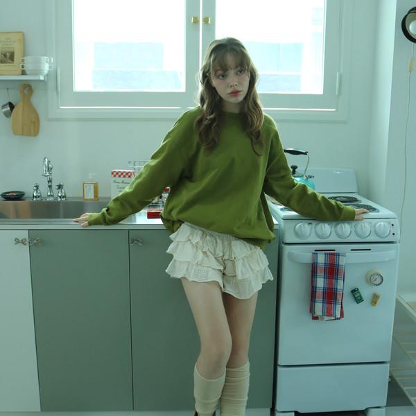 Box pleats logo mtm / green