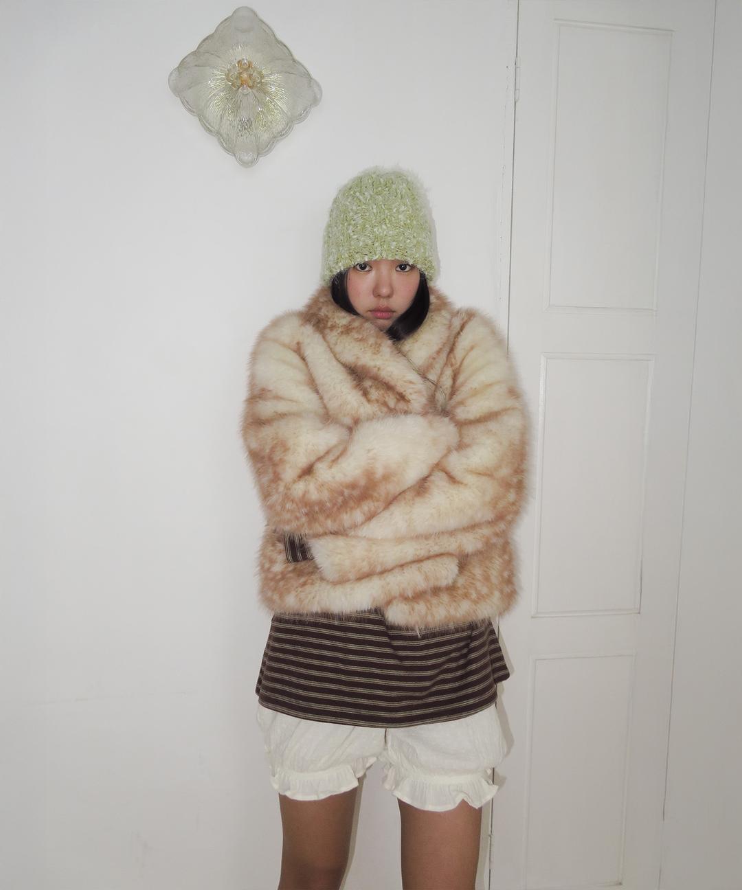 Bambi Fur Jacket, Brown