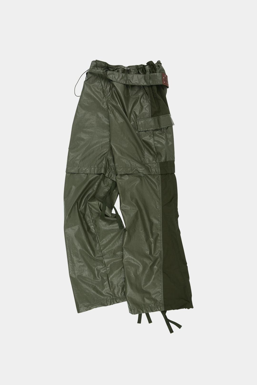 ADSB X OTTOLINGER ADJUSTABLE PARACHUTE PANTS apa776w(KHAKI)
