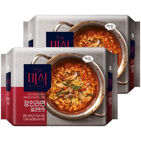 더미식 장인라면 얼큰한맛 116g, 8개 - 봉지라면 | 쿠팡