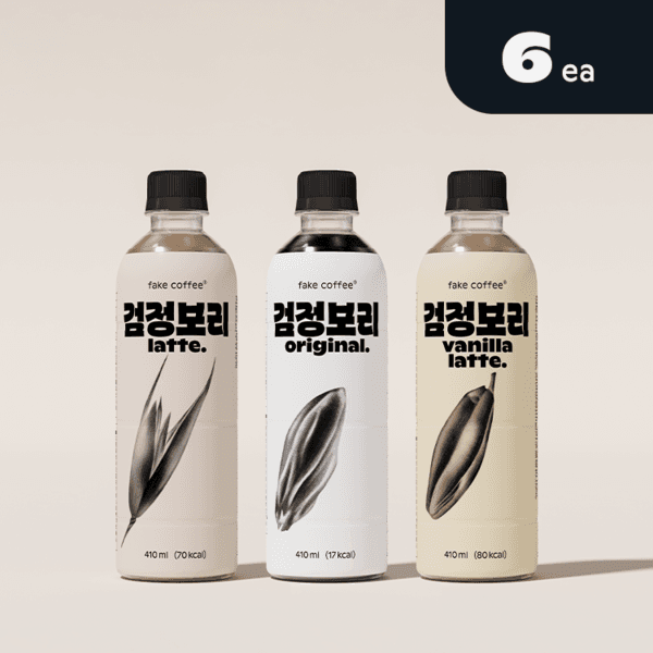 달차 검정보리 3종 410ml 6개입 - 무카페인/무설탕 커피대용 페이크커피
