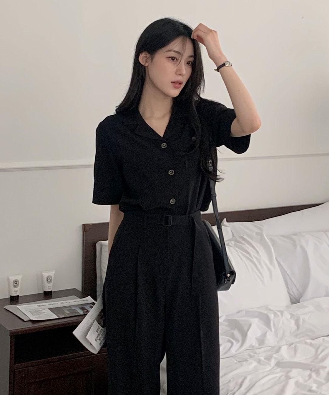 클라비스 [🧊쿨소재][링클프리] 찰랑셔츠 쿨 반팔 셔츠_CVYWF3701N
