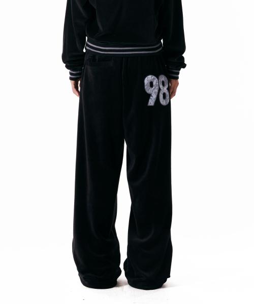 아캄(AAKAM)  98 Patch Velour Pants (Black) - 사이즈 & 후기 | 무신사