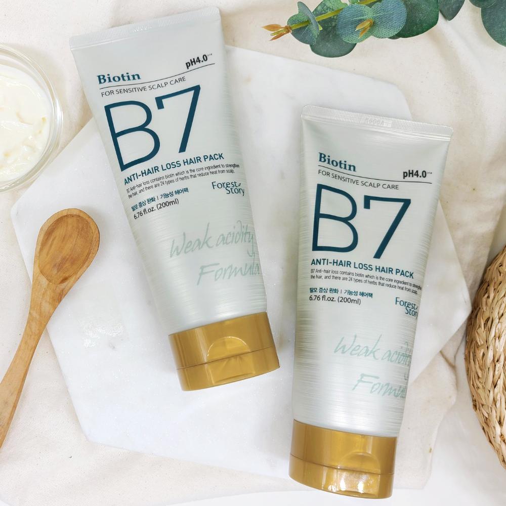 포레스트스토리 B7 약산성 탈모 헤어팩 1+1 / 200ml+200ml