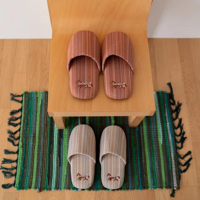 [29CM 단독] 모호 스트라이프 룸슈즈 집들이선물 신혼선물 홈 실내화 쿠션 층간소음 M/L 2size