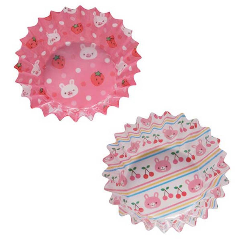 토루네 원형 종이 일회용 도시락 반찬컵 칸막이 - 토끼 S(30개입)