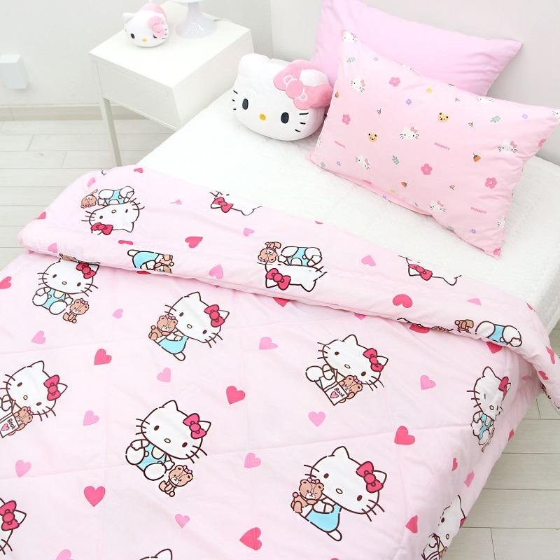 헬로키티 양면차렵이불 하트