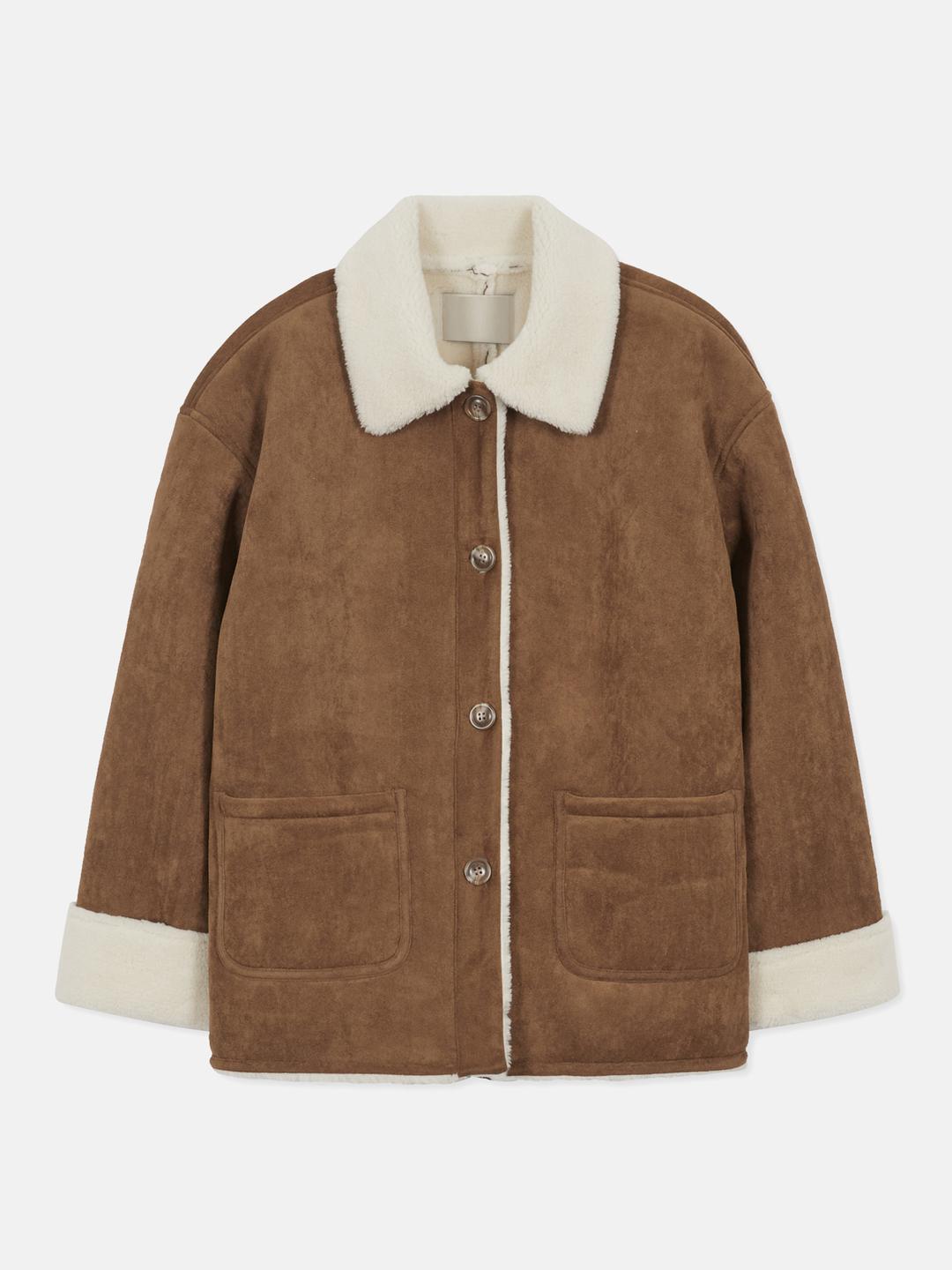 (당일배송/라스트세일) Fake Suede Half Mustang_Brown