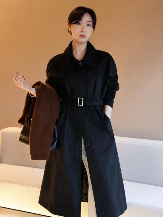 [단독] [한정수량] 스웨이드 롱 코트 [black]