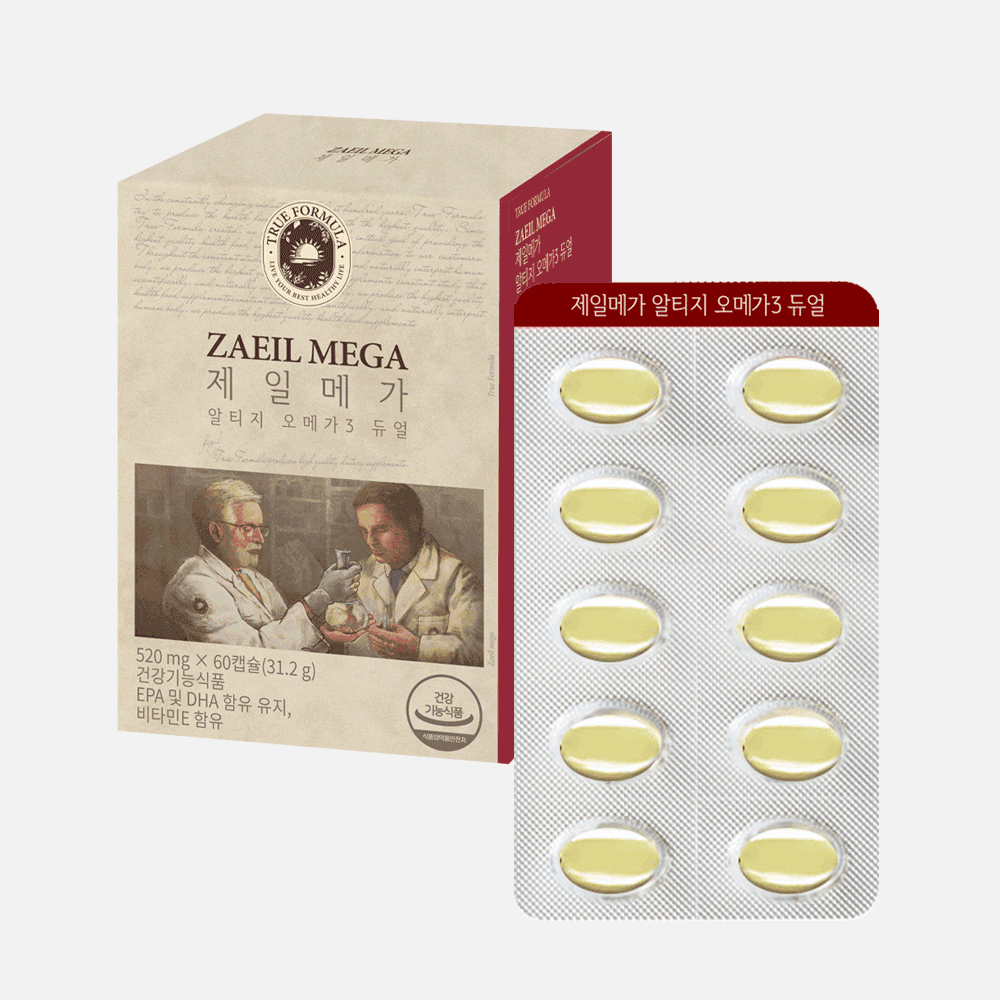 트루포뮬러 제일메가 알티지 오메가3 듀얼 (혈행 눈 건강 성인 남녀 임산부)