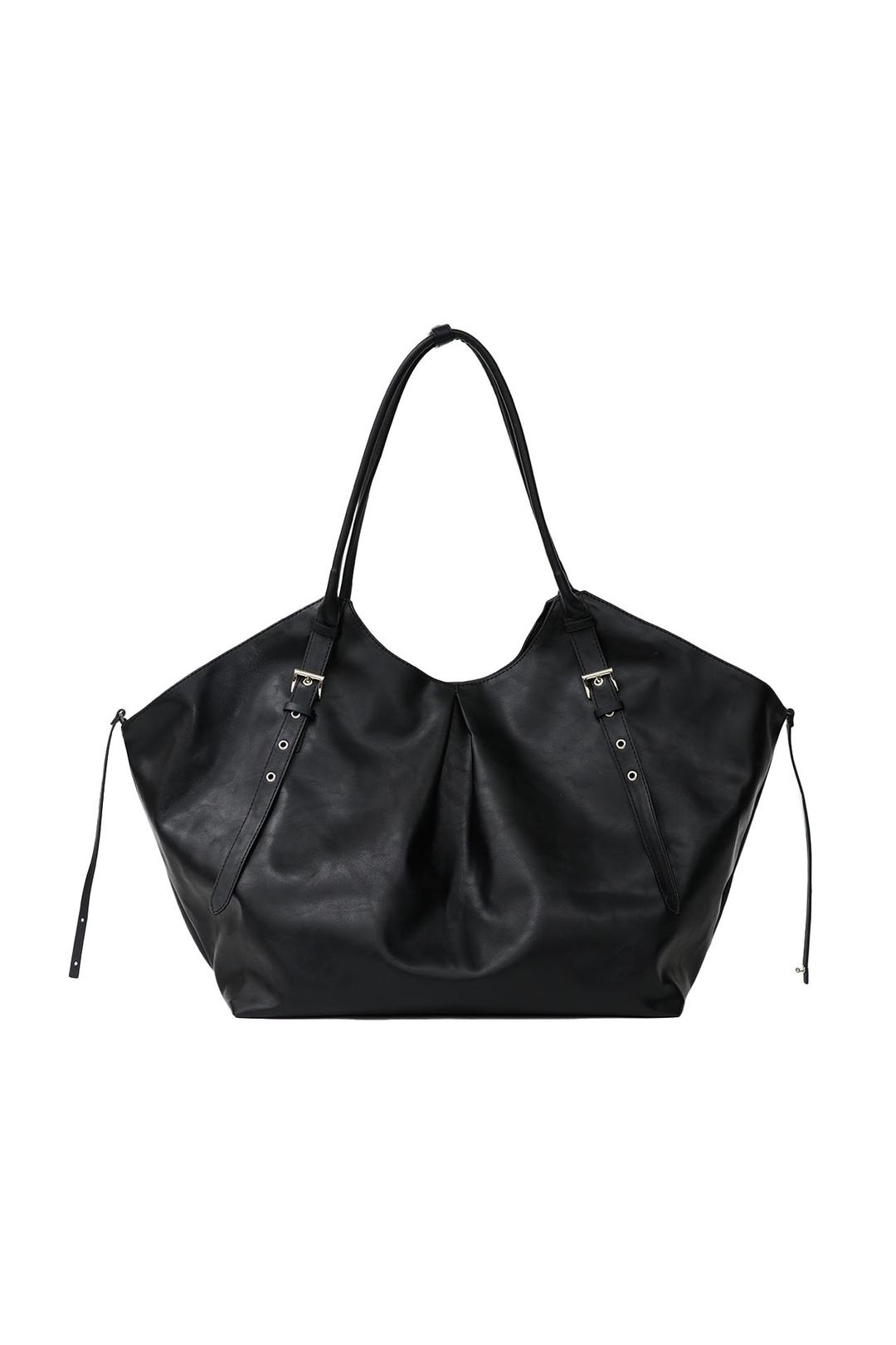 9/27 예약배송 belted shopper bag (black)