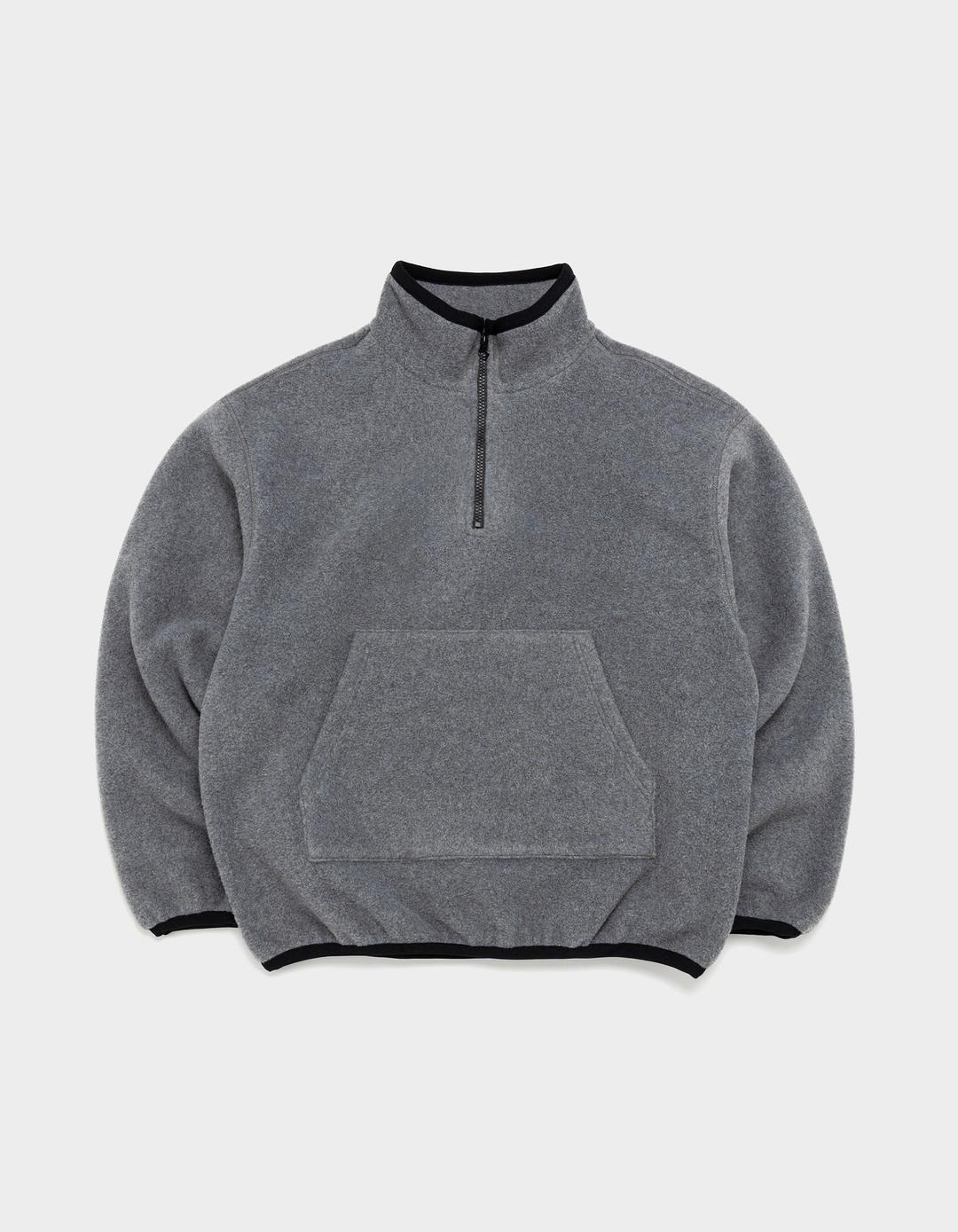 Moreover Fleece Half-Zip (Charcoal & Black)