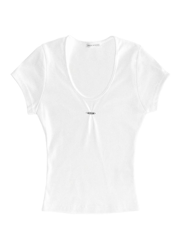 므넴 [mnem] Pinch Tee (white)