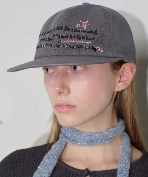 Twill Graphic Cap [Charcoal]