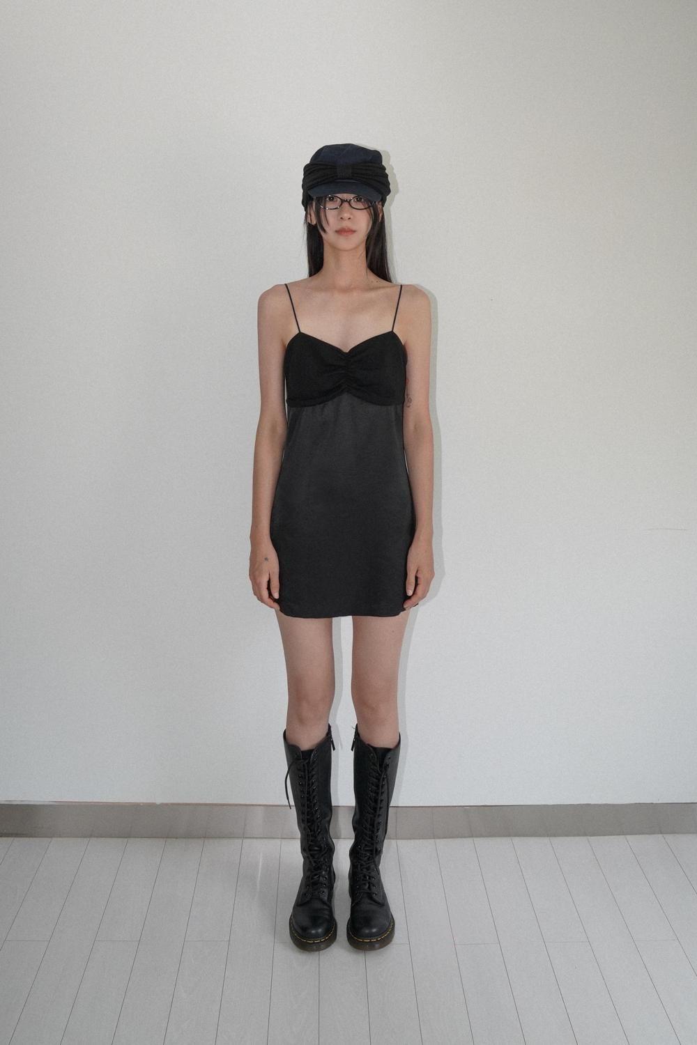 [EEUM] shirring mini dress