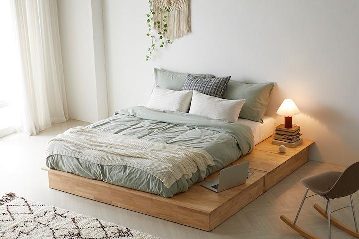 무헤드 원목 침대