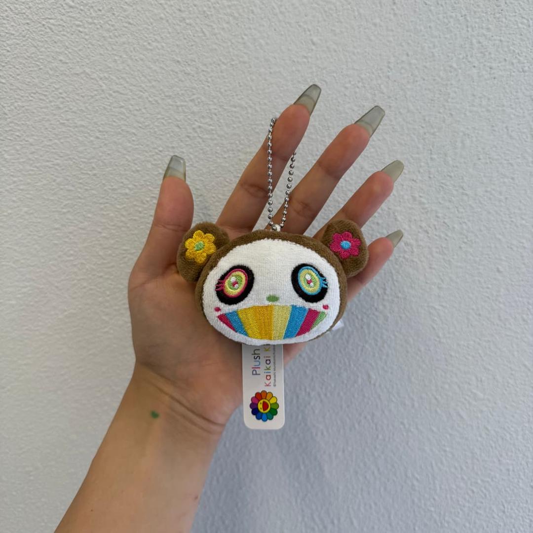 카이카이키키 플러시 마스코트 판다 키링 브라운 | 후루츠패밀리