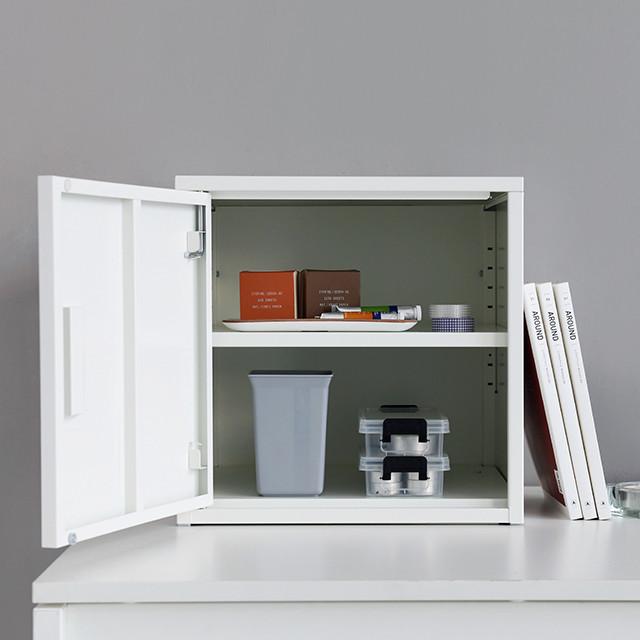 철제 미니 캐비넷 철재 수납장 소형 공간박스 책상위 다용도 마켓비