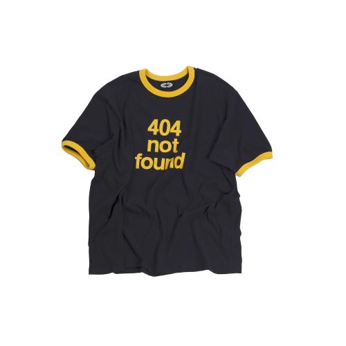 404 Not Found Ringer T-Shirt Navy