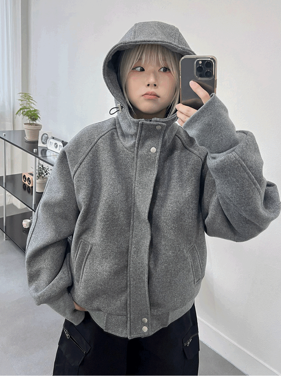 [ Unisex ] 밀리 울 워머 블루종 점퍼 3C