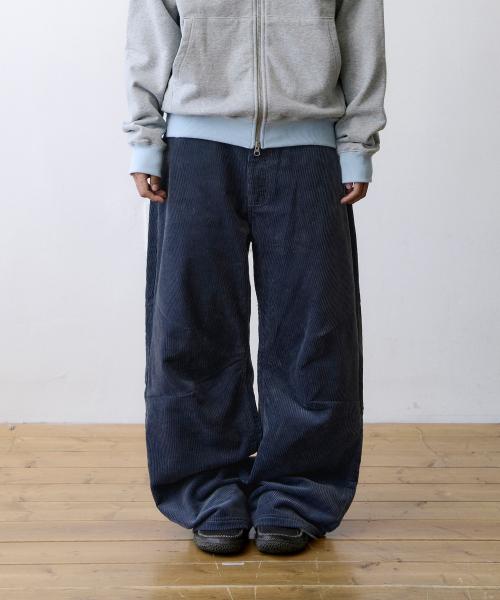 TCM mini logo corduroy pants (navy)