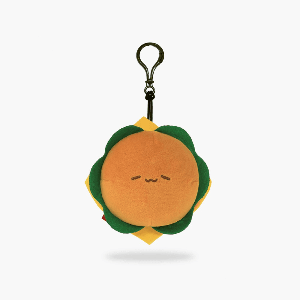 코튼푸드 가방고리 햄버거 10cm