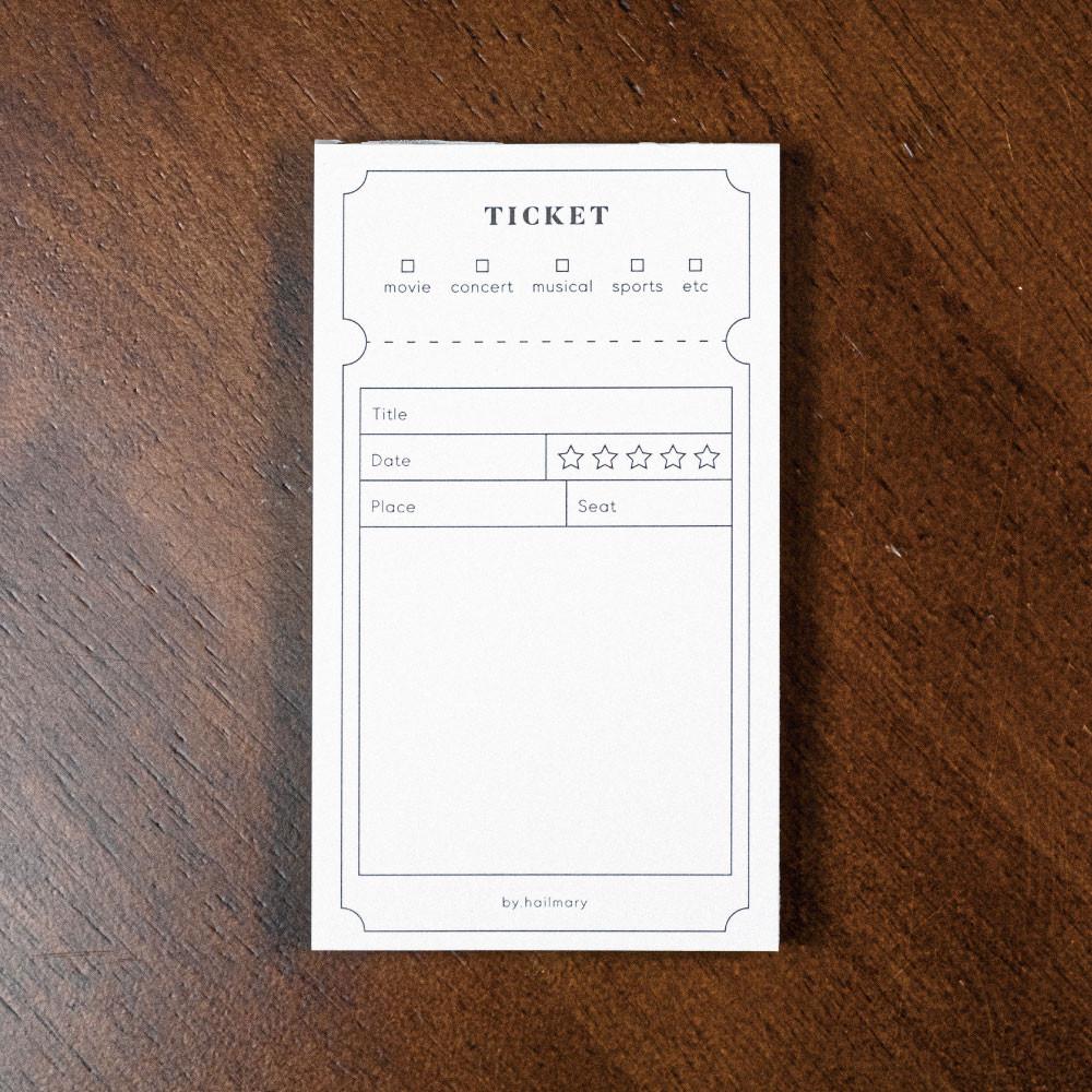 티켓 떡메모지
