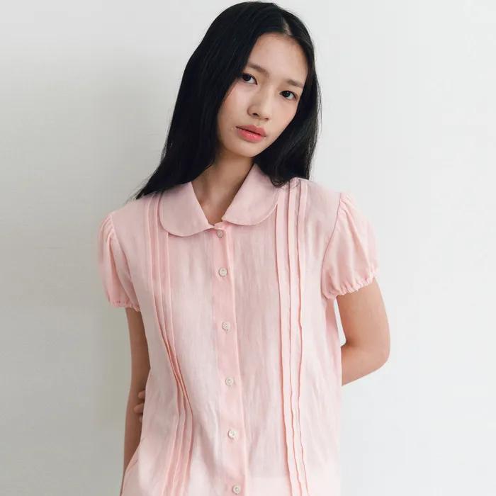 [2차] BIJOU PINTUCK BLOUSE(PK)
