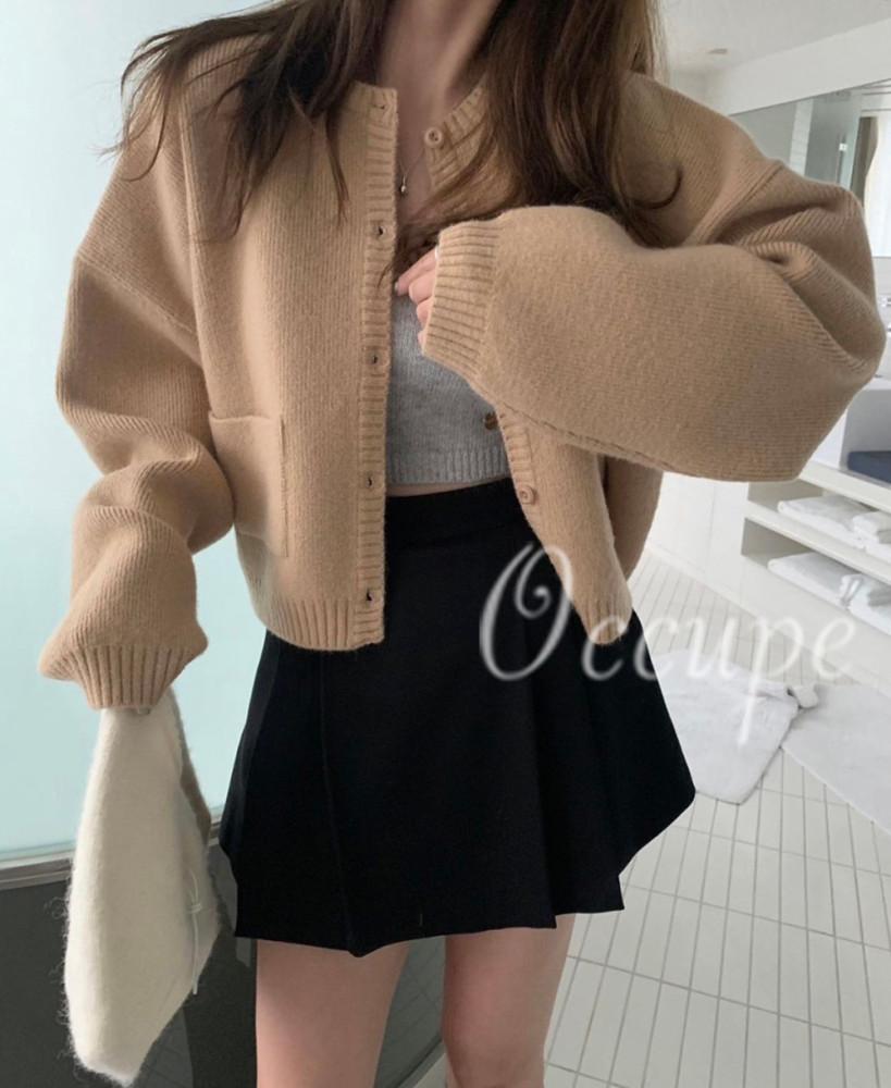 [카멜당일]멜라운지 에이유 포켓 가디건 (2col) mellounge 니트가디건