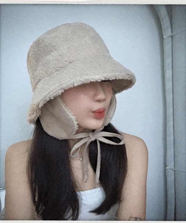 [당일출고] 졸귀탱 양털 뽀글이 귀도리 귀달이 벙거지 - 니트 방한 대두커버 연예인핏 데일리 겨울 후드 워머 신상 성형수술 버킷햇 귀마개 모자