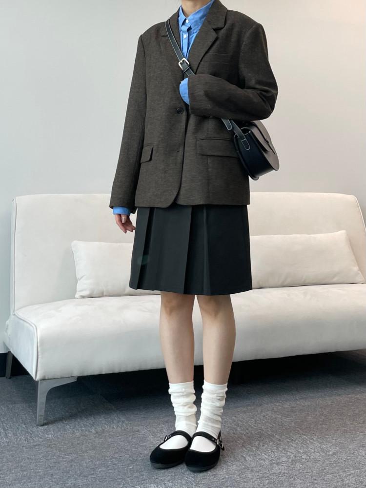 티모시 울50 체크 자켓 ( 2colors )