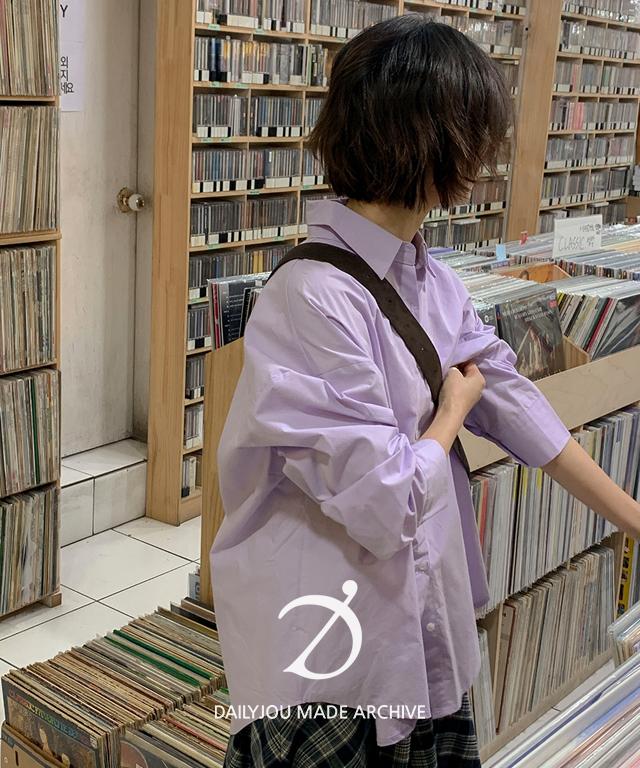 데일리쥬 [단독] [6만장판매/MADE] 휴버트 오버핏 코튼 셔츠 (컬러추가/봄신상)