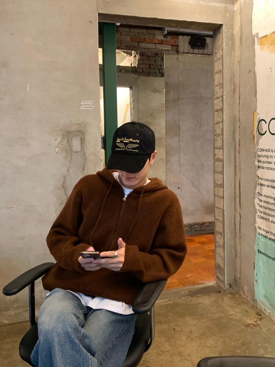 Se rocher layered hood zipup knit[주문폭주]