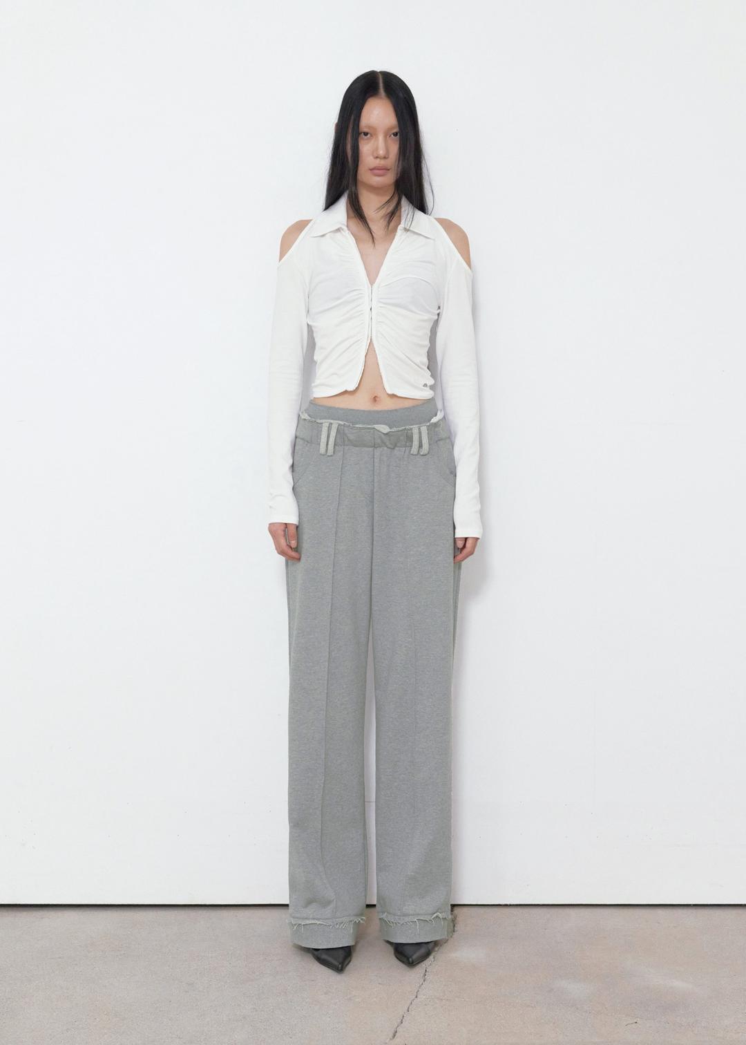 [11/13~ 발송] SHOULDER HOLE COLLAR T, IVORY