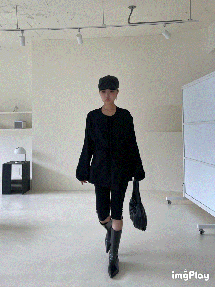 오뮤즈 Slit half leggings pants